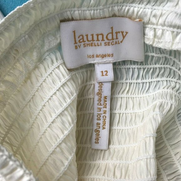 Laundry by Shelli Segal Off the Shoulder Cream Top - Picture 9 of 9